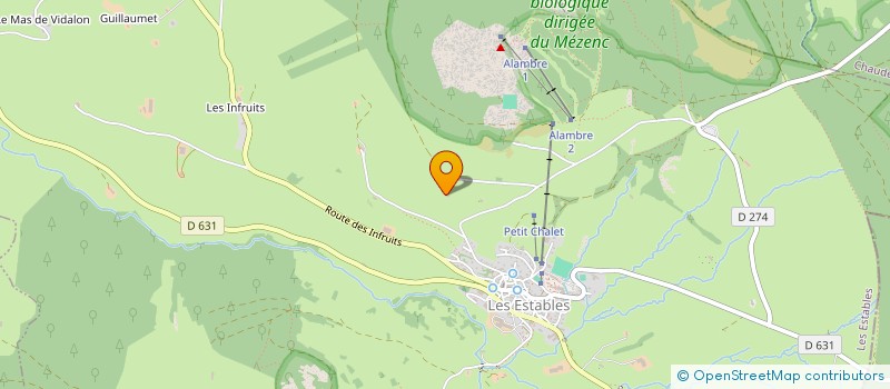 localisation de l'entreprise LES CHIENS DE LA BURLE  LES ESTABLES