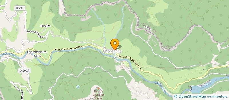 localisation de l'entreprise LES CHIENS DE LA ST HUBERT  CHORANCHE