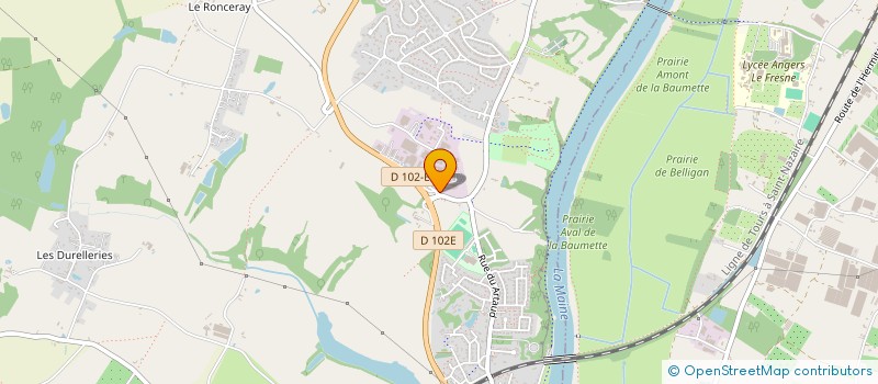 localisation de l'entreprise LES CHIENS GUIDES D'AVEUGLES DE L'OUEST à BOUCHEMAINE