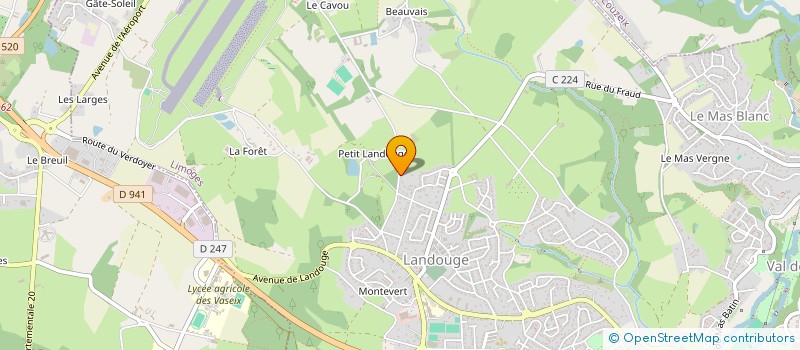 localisation de l'entreprise LES CHIENS GUIDES D AVEUGLES DU CENTRE OUEST à LIMOGES
