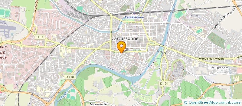 localisation de l'entreprise LES CHIENS NOIRS DU MEXIQUE  CARCASSONNE