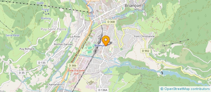 localisation de l'entreprise LES CHIENS ROMANTIQUES  BRIANCON