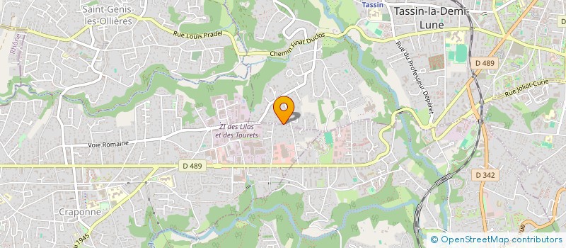 localisation de l'entreprise LES CHIENS VISITEURS DE LA LUNE D'OR  TASSIN-LA-DEMI-LUNE