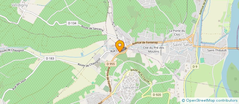 localisation de l'entreprise LES CHIEUVES A CHAVIGNOL  SANCERRE