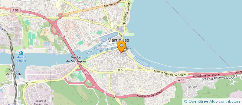 localisation de l'entreprise LES CHIFFONS D'ANGELIQUE à MARTIGUES