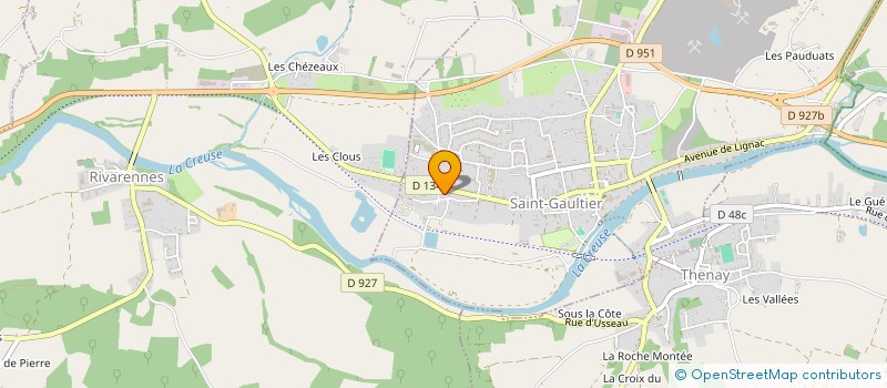 localisation de l'entreprise LES CHIMERES à SAINT-GAULTIER