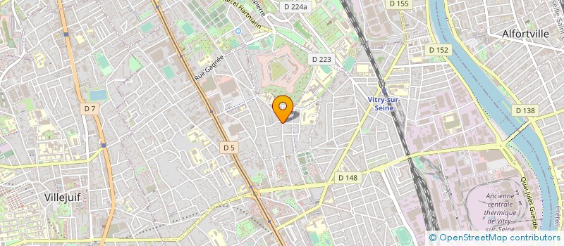 localisation de l'entreprise LES CHIMERES DU CHEVALERET à VITRY SUR SEINE