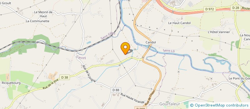 localisation de l'entreprise LES CHIPEAUX  CANISY