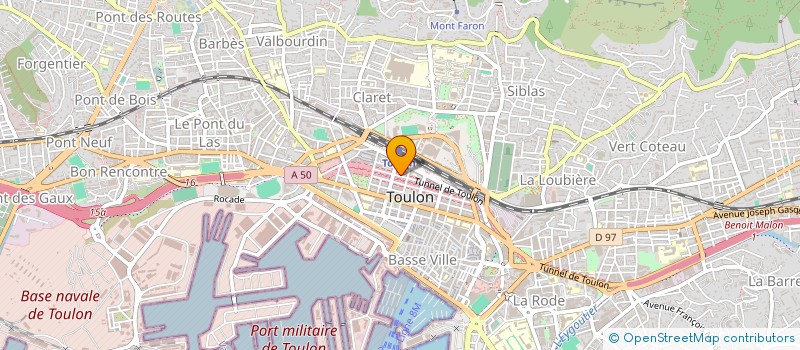 localisation de l'entreprise LES CHIRURGIENS DENTISTE DE FRANCE - DEPARTEMENT DU VAR à TOULON