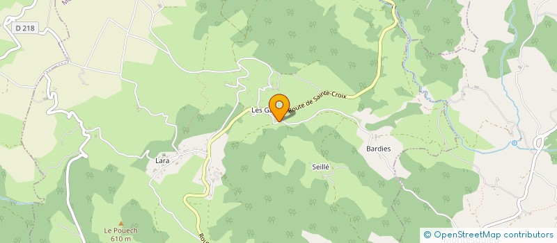 localisation de l'entreprise LES CHOCOLATINES à MONTJOIE-EN-COUSERANS