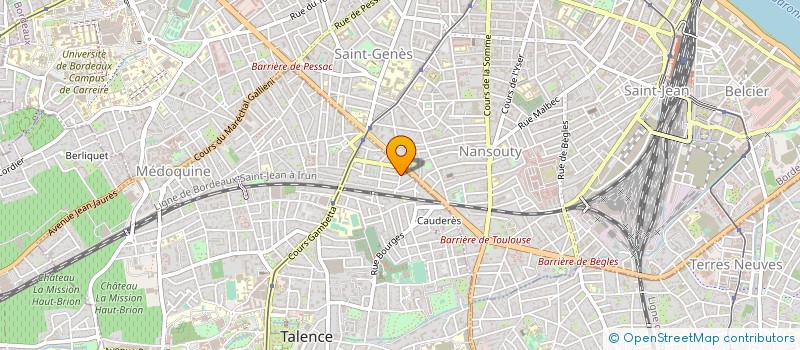 localisation de l'entreprise LES CHOCOLATINES DOREES  TALENCE