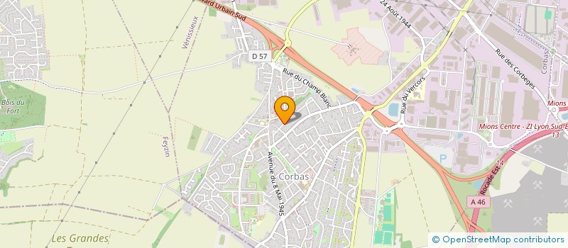 localisation de l'entreprise LES CHOCOLATS D ABI ET LISA à CORBAS