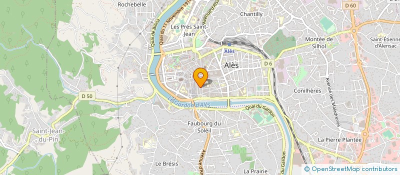 localisation de l'entreprise LES CHOCOLATS D'EMILIE à ALES
