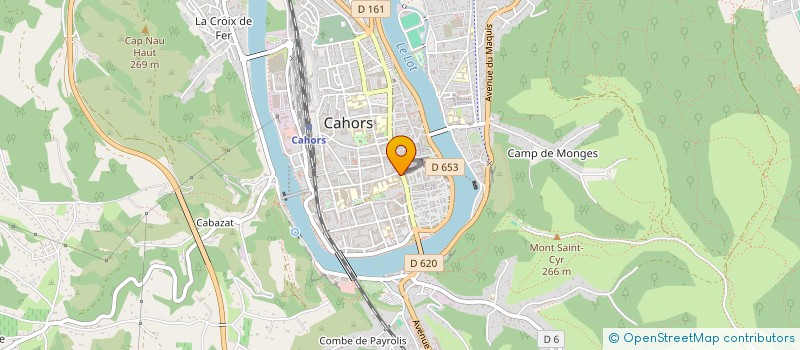 localisation de l'entreprise LES CHOCOLATS DE GAMBETTA  CAHORS