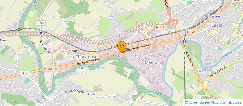 localisation de l'entreprise LES CHOCOLATS DE JULIE  CASTRES