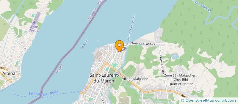 localisation de l'entreprise LES CHOEURS DU MARONI à SAINT-LAURENT-DU-MARONI