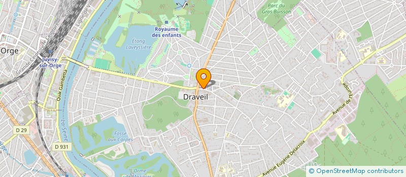 localisation de l'entreprise LES CHOEURS MELES à DRAVEIL