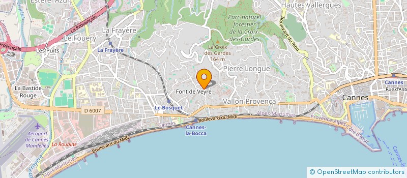 localisation de l'entreprise LES CHOMETTES  CANNES