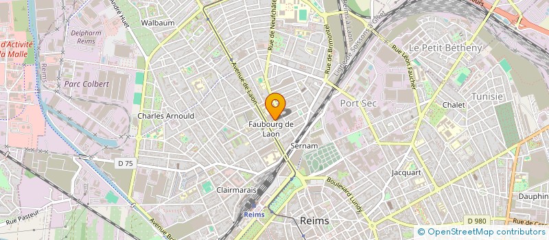 localisation de l'entreprise LES CHORISTES DE L'ESPOIR  REIMS