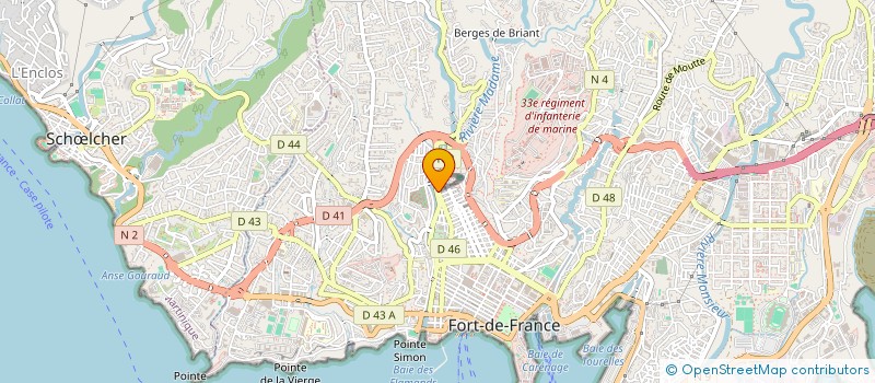 localisation de l'entreprise LES CHOUBIDOUX1  FORT-DE-FRANCE