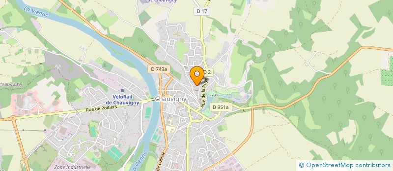 localisation de l'entreprise LES CHOUCAS à CHAUVIGNY