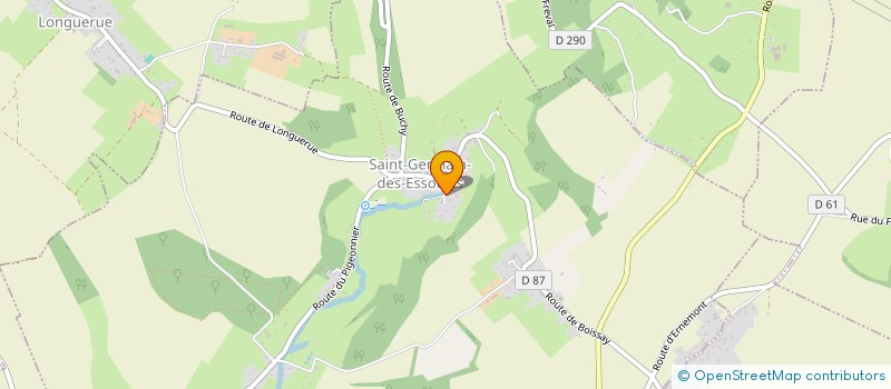 localisation de l'entreprise LES CHOUCAS  SAINT-GERMAIN-DES-ESSOURTS