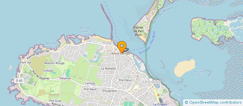 localisation de l'entreprise LES CHOUCAS  LE CROISIC