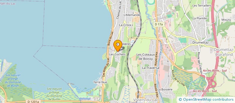 localisation de l'entreprise LES CHOUCAS CHAMBERIENS  VIVIERS-DU-LAC