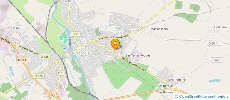 localisation de l'entreprise LES CHOUCHOUS à BUZANCAIS