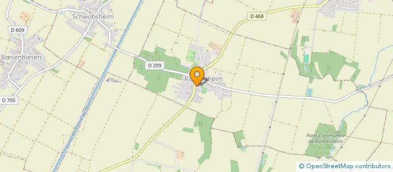 localisation de l'entreprise LES CHOUCHOUS  RICHTOLSHEIM