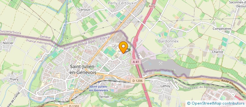 localisation de l'entreprise LES CHOUETTES  SAINT-JULIEN-EN-GENEVOIS