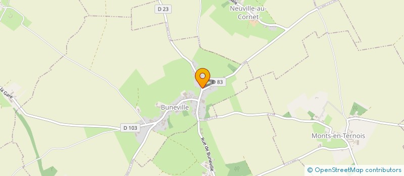 localisation de l'entreprise LES CHOUETTES  BEAUVOIS