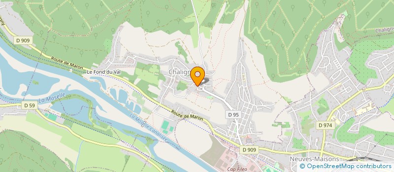 localisation de l'entreprise LES CHOUETTES  CHALIGNY