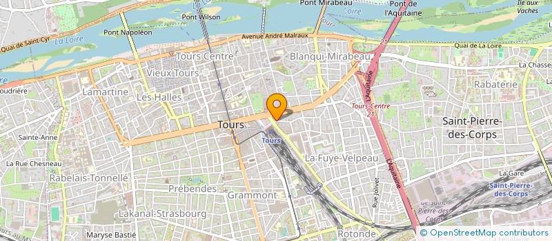 localisation de l'entreprise LES CHOUETTES D'ATHENA  TOURS