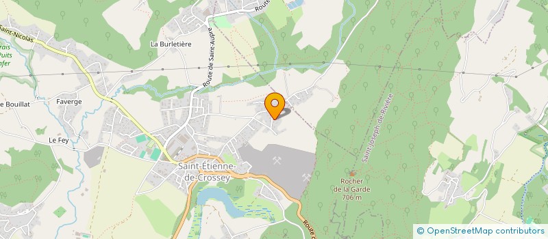 localisation de l'entreprise LES CHOUPETTES  SAINT-ETIENNE-DE-CROSSEY