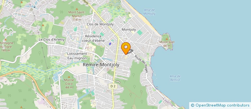 localisation de l'entreprise LES CHOUPINETTES à REMIRE-MONTJOLY