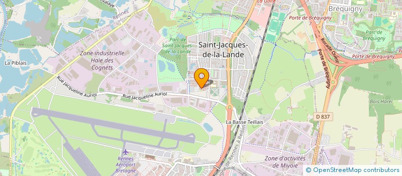 localisation de l'entreprise LES CHOUPINOUS  SAINT-JACQUES-DE-LA-LANDE