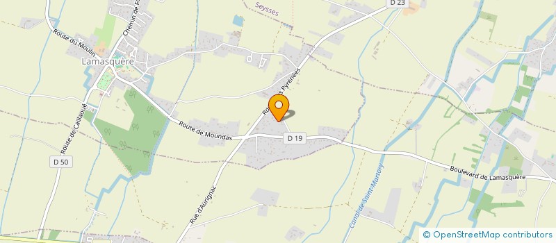 localisation de l'entreprise LES CHOUX  LAMASQUERE