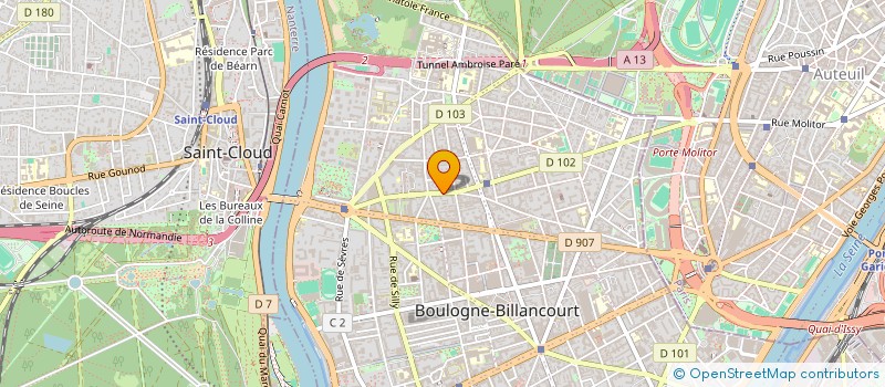 localisation de l'entreprise LES CHOUX à BOULOGNE-BILLANCOURT