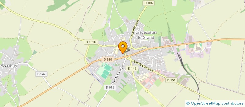 localisation de l'entreprise LES CHOUX ROSES  CREVECUR-LE-GRAND