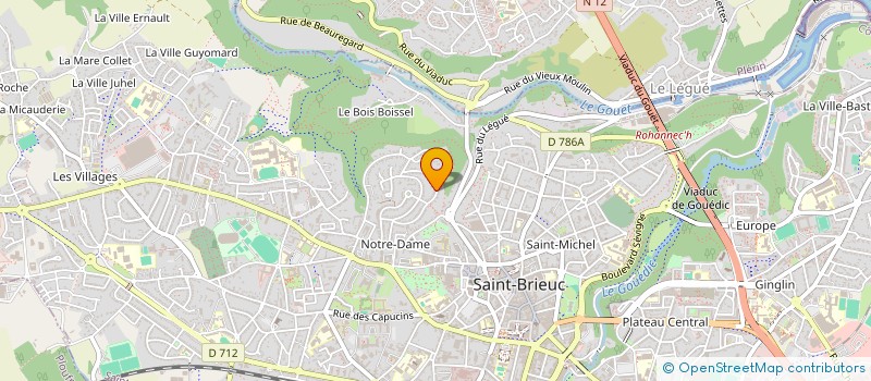 localisation de l'entreprise LES CHRYSALIDES à SAINT-BRIEUC