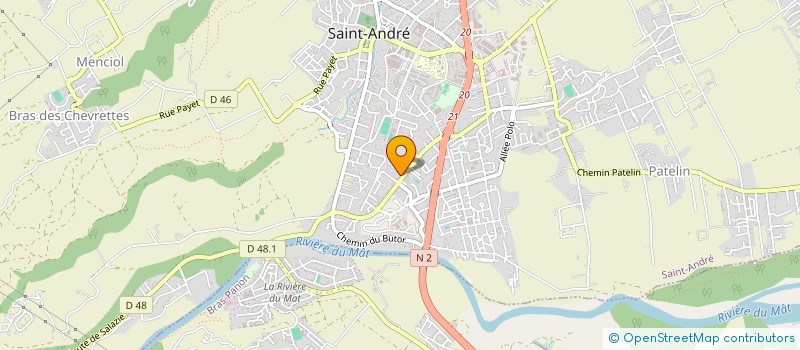 localisation de l'entreprise LES CHRYSALIDES à SAINT-ANDRE