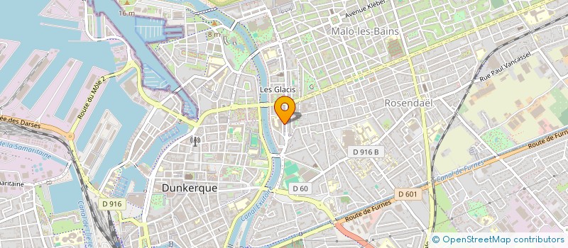 localisation de l'entreprise LES CHRYSALIDES à DUNKERQUE