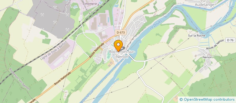 localisation de l'entreprise LES CHRYSALIDES DU PAYS DOLOIS  ROCHEFORT-SUR-NENON