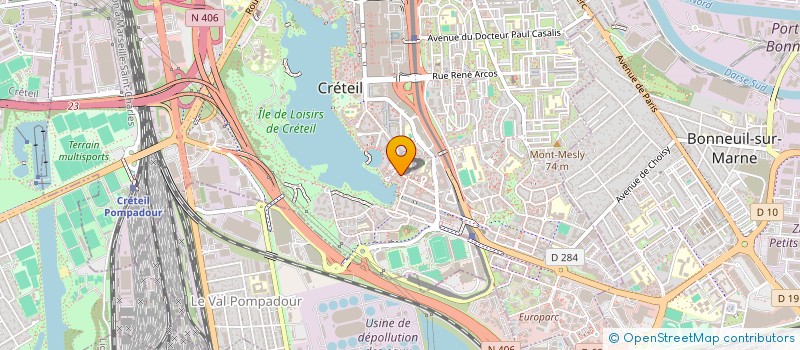 localisation de l'entreprise LES CHRYSALIS à CRETEIL
