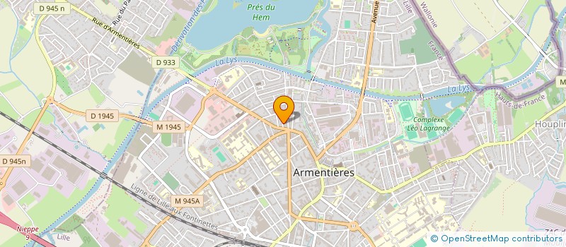 localisation de l'entreprise LES CHRYSTALIZES à ARMENTIERES