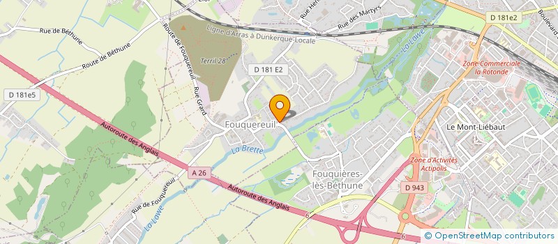 localisation de l'entreprise LES CHTI ' BATISSEURS  FOUQUEREUIL