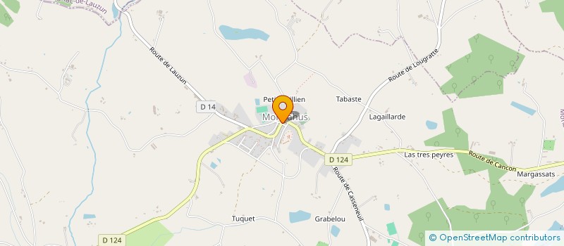 localisation de l'entreprise LES CHTIS GOURMANDS  MONBAHUS