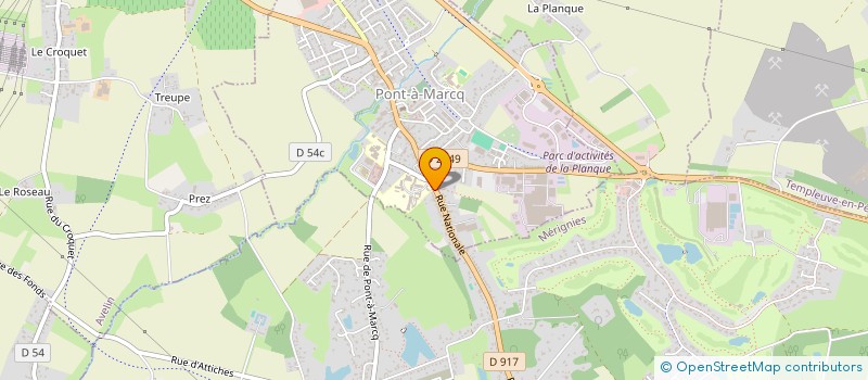 localisation de l'entreprise LES CHTIS PILOTES  PONT-A-MARCQ