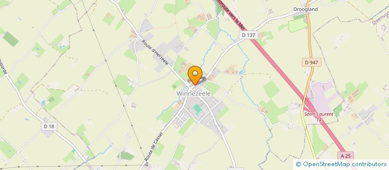 localisation de l'entreprise LES CHUCHEURS  WINNEZEELE